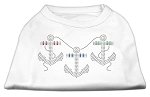 Rhinestone Anchors Shirts White L (14)
