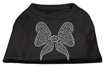Rhinestone Bow Shirts Black L (14)