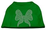 Rhinestone Bow Shirts Emerald Green Med (12)