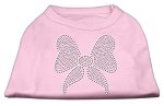 Rhinestone Bow Shirts Light Pink L (14)