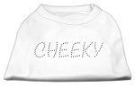 Cheeky Rhinestone Shirt White L (14)