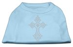 Rhinestone Cross Shirts Baby Blue L (14)