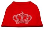 Rhinestone Crown Shirts Red L (14)