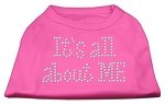 It's All About Me Rhinestone Shirts Bright Pink L (14)