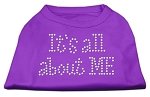 It's All About Me Rhinestone Shirts Purple L (14)