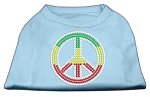 Rasta Peace Sign Shirts Baby Blue L (14)