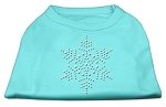Snowflake Rhinestone Shirt  Aqua L (14)
