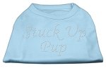 Stuck Up Pup Rhinestone Shirts Baby Blue L (14)