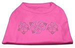 Tropical Flower Rhinestone Shirts Bright Pink L (14)