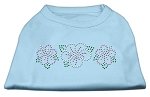 Tropical Flower Rhinestone Shirts Baby Blue L (14)