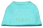 Trouble Maker Rhinestone Shirts Aqua L (14)