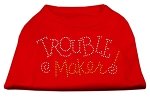 Trouble Maker Rhinestone Shirts Red L (14)
