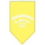 Aberdoggie NY Screen Print Bandana Yellow Large