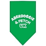 Aberdoggie UK Screen Print Bandana Emerald Green Large
