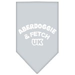 Aberdoggie UK Screen Print Bandana Grey Large