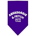 Aberdoggie UK Screen Print Bandana Purple Large