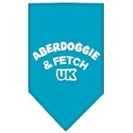 Aberdoggie UK Screen Print Bandana Turquoise Large