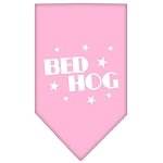 Bed Hog Screen Print Bandana Light Pink Large