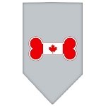 Bone Flag Canadian  Screen Print Bandana Grey Large