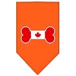 Bone Flag Canadian  Screen Print Bandana Orange Large