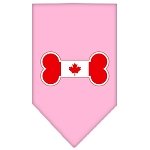 Bone Flag Canadian  Screen Print Bandana Light Pink Large