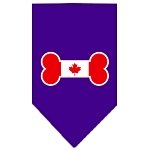 Bone Flag Canadian  Screen Print Bandana Purple Large