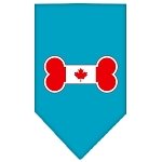 Bone Flag Canadian  Screen Print Bandana Turquoise Large