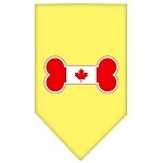 Bone Flag Canadian  Screen Print Bandana Yellow Large