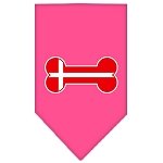 Bone Flag Denmark  Screen Print Bandana Bright Pink Large