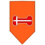 Bone Flag Denmark  Screen Print Bandana Orange Large