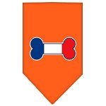Bone Flag France  Screen Print Bandana Orange Large