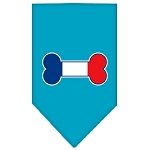 Bone Flag France  Screen Print Bandana Turquoise Large