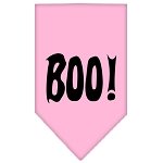 Boo! Screen Print Bandana Light Pink Large
