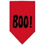 Boo! Screen Print Bandana Red Large