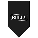 Bully Screen Print Bandana Black Large