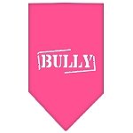 Bully Screen Print Bandana Bright Pink Large