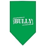 Bully Screen Print Bandana Emerald Green Large