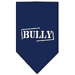 Bully Screen Print Bandana Navy Blue large