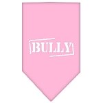 Bully Screen Print Bandana Light Pink Large