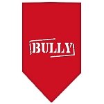 Bully Screen Print Bandana Red Large