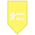 Cookie Taster Screen Print Bandana Yellow Large