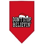 Dont Stop Believin Screen Print Bandana Red Large