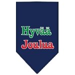 Hyvaa Joulua Screen Print Bandana Navy Blue large