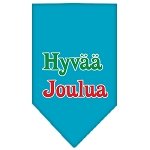 Hyvaa Joulua Screen Print Bandana Turquoise Large