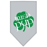 Irish Pup Screen Print Bandana Grey Large
