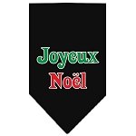 Joyeux Noel Screen Print Bandana Black Large