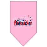 Little Firecracker Screen Print Bandana Light Pink Large