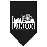 London Skyline Screen Print Bandana Black Large