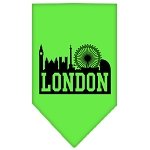 London Skyline Screen Print Bandana Light Pink Small