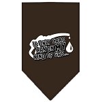 My Kind Of Gas Screen Print Bandana Cocoa Small